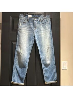 GAP Blue Boyfriend Jeans Distressed Casual